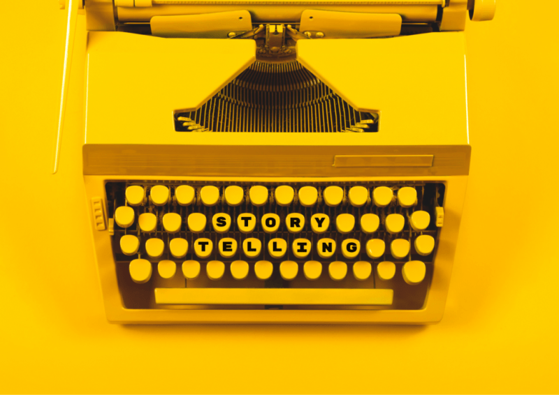 storytelling on a typewriter